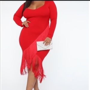 Shake my love fringe dress